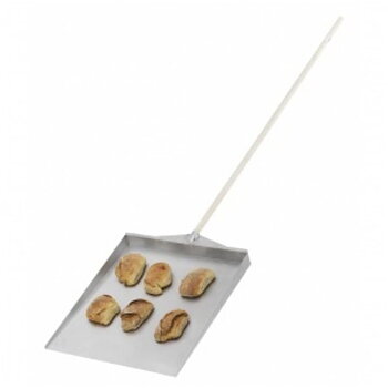 Brödspade med skaft, alu, 500x550 mm