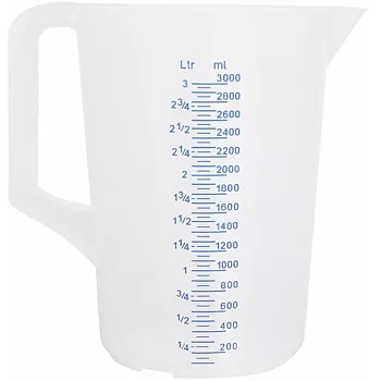 Köksmått, plast 3 lit