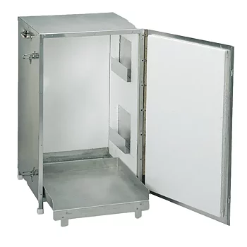 Tårtcontainer oisolerad alum. H750 B510 mm