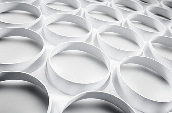 Utsticksram plast 575x390  mm rund