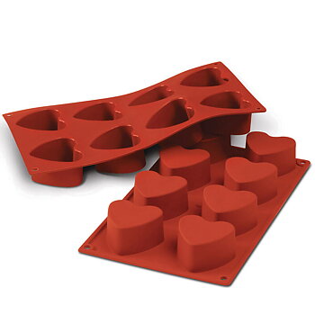 Siliconflex hjärta D=65x35 mm 8 fig