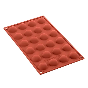 Siliconflex rund/halvkula D=30x15 mm 24 fig