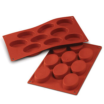 Siliconflex oval 70x50x20 mm, 9 fig