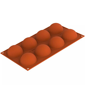 Siliconflex rund/halvkula D=60x30 mm 6 fig