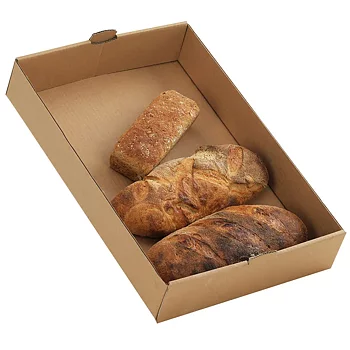 Brödback, brun 564x382x130 mm, 25 pack