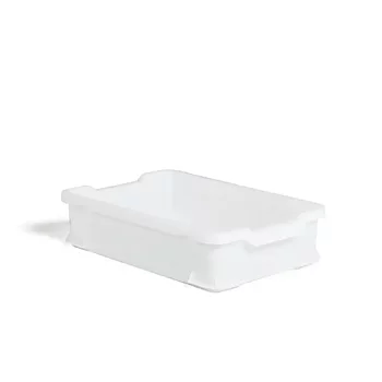Plastback, vit, 600x400x145 mm, 24 liter