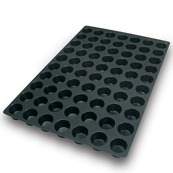 Silikonform, Mini muffins, 600x400 mm, 70 fig