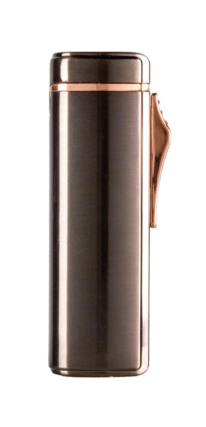 Jean Claude III Jet Flame Lighter Dark Gun/Rosegold - Inbyggd Cigarrborr