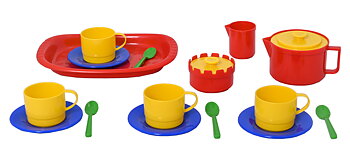 Kaffeservis, 18 delar - Plasto