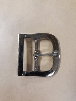 HH 38 mm brett bältesspänne i fg Antiksilver
