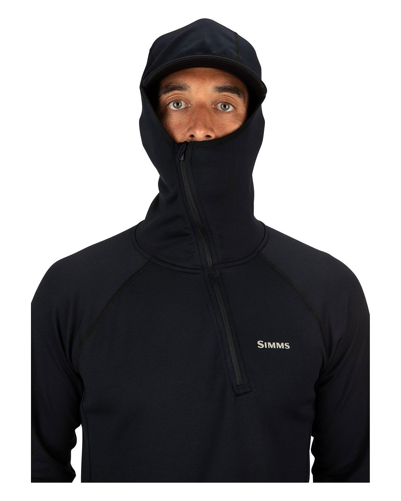 Simms Heavyweight Baselayer Hoody Black - 4