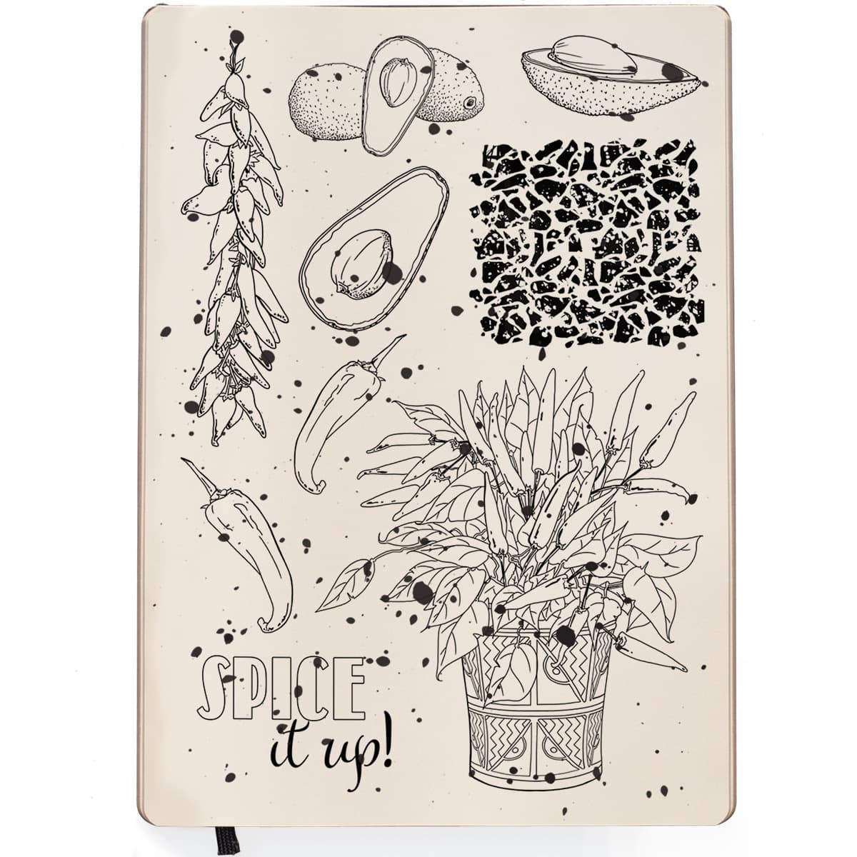 Ciao Bella - Spice it up! - Clearstamps set 6x8" - 2