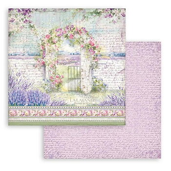 Stamperia - Dubbelsidigt ark - Provence arch - 12x12"