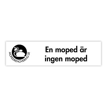 Dekal : En knallert er ingen knallert