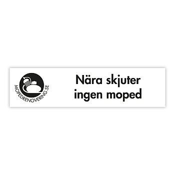 Dekal : Nærmere skjuter ingen knallert