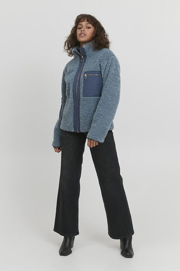 Pulz - Emma Jeans Wide Straight Leg Black / längd 30 tum - 8
