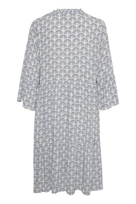 KAedita Amber Dress Chalk Blue Fan Print KAFFE - 3