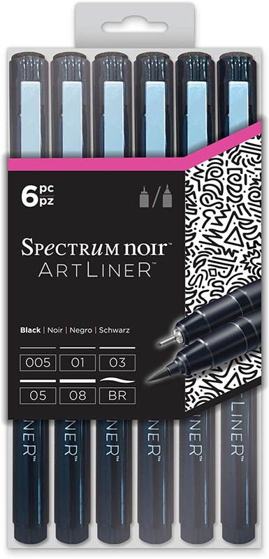  Spectrum Noir - Artliner Black 6 st