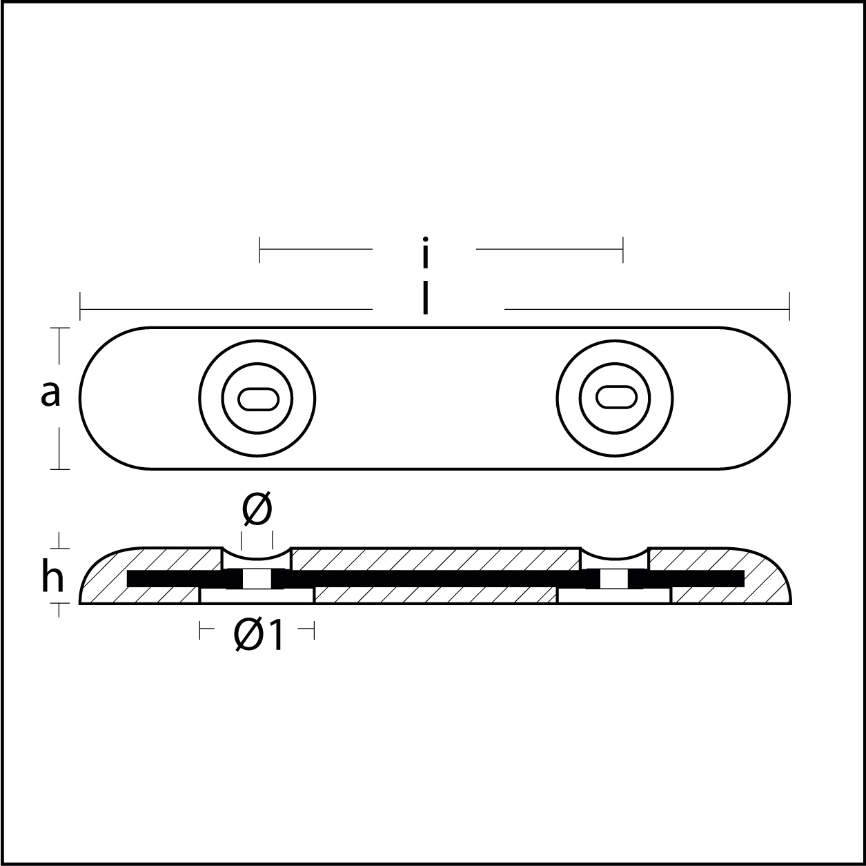 Mg-anod 455 mm med stålkärna 