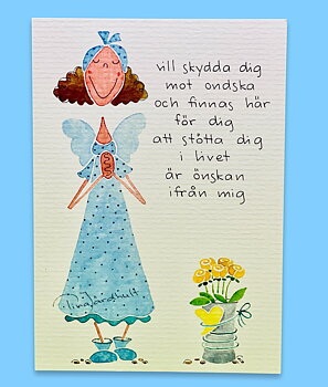 Tina Järdhult Vykort - Vill skydda dig mot ondska..