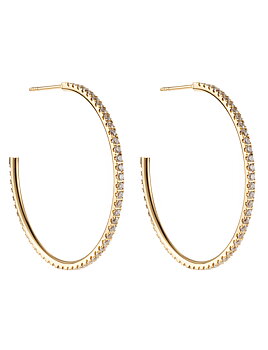 Cloé crystal , 40 mm ,  gold