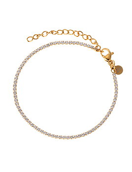 Cloé tennisbracelet, crystal gold