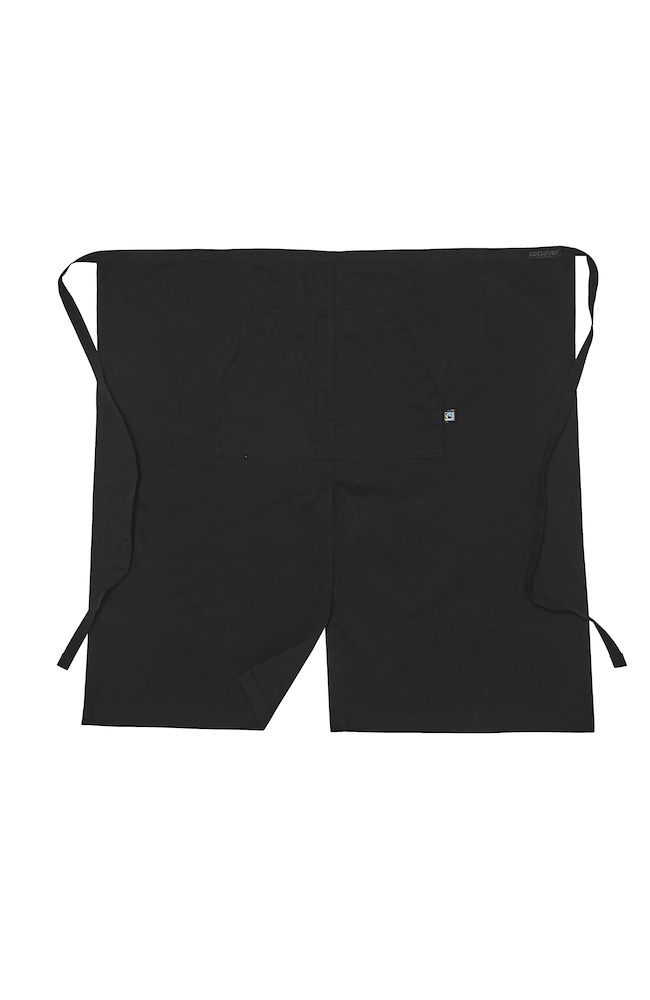 Långt Midjeförkläde - Svart - Cottover - Fairtrade, EKO & GOTS - 3