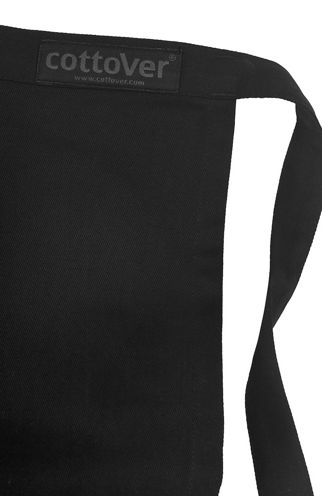 Långt Midjeförkläde - Svart - Cottover - Fairtrade, EKO & GOTS - 4