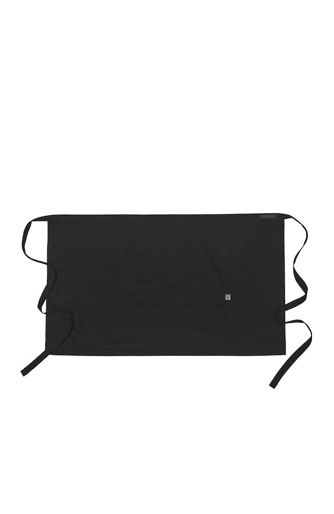 Kort Midjeförkläde - Svart - Cottover - Fairtrade, EKO & GOTS - 2