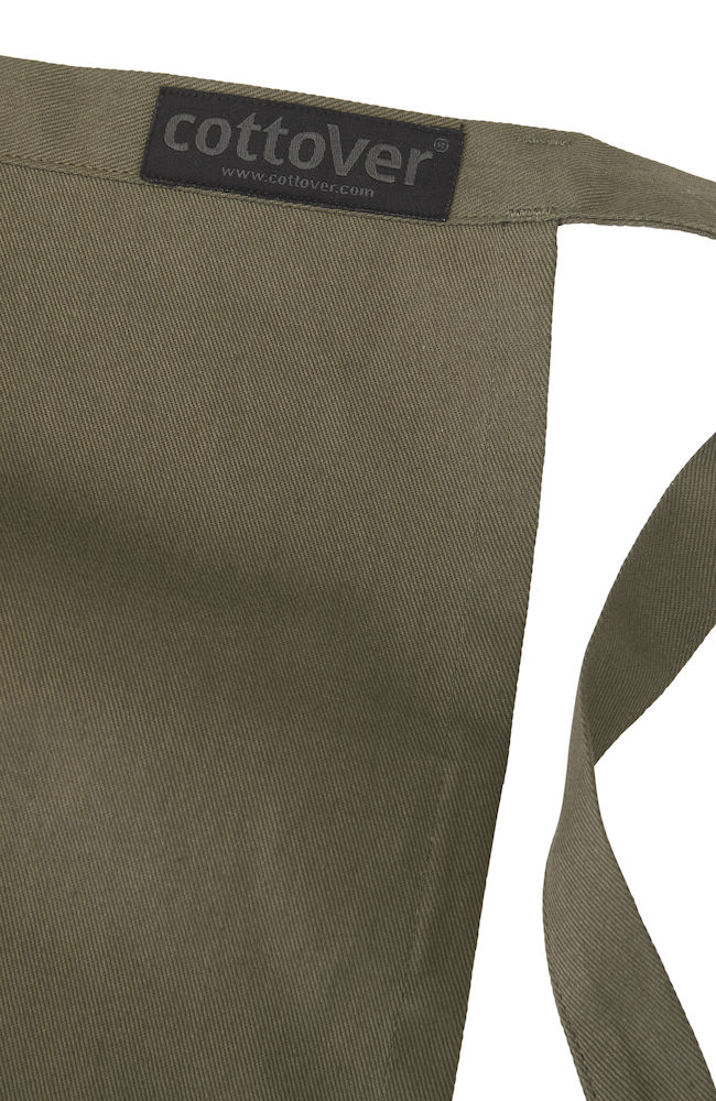 Kort Midjeförkläde - Oliv - Cottover - Fairtrade, EKO & GOTS - 3