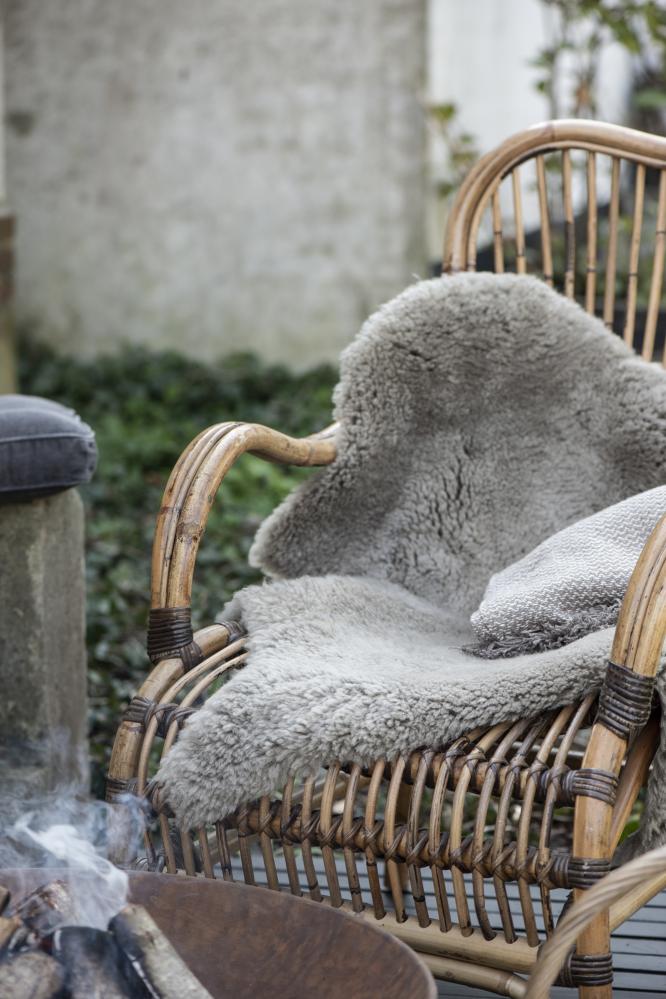 Wicker chair - Armchair Rattan - Natural - 84x77 cm - 7