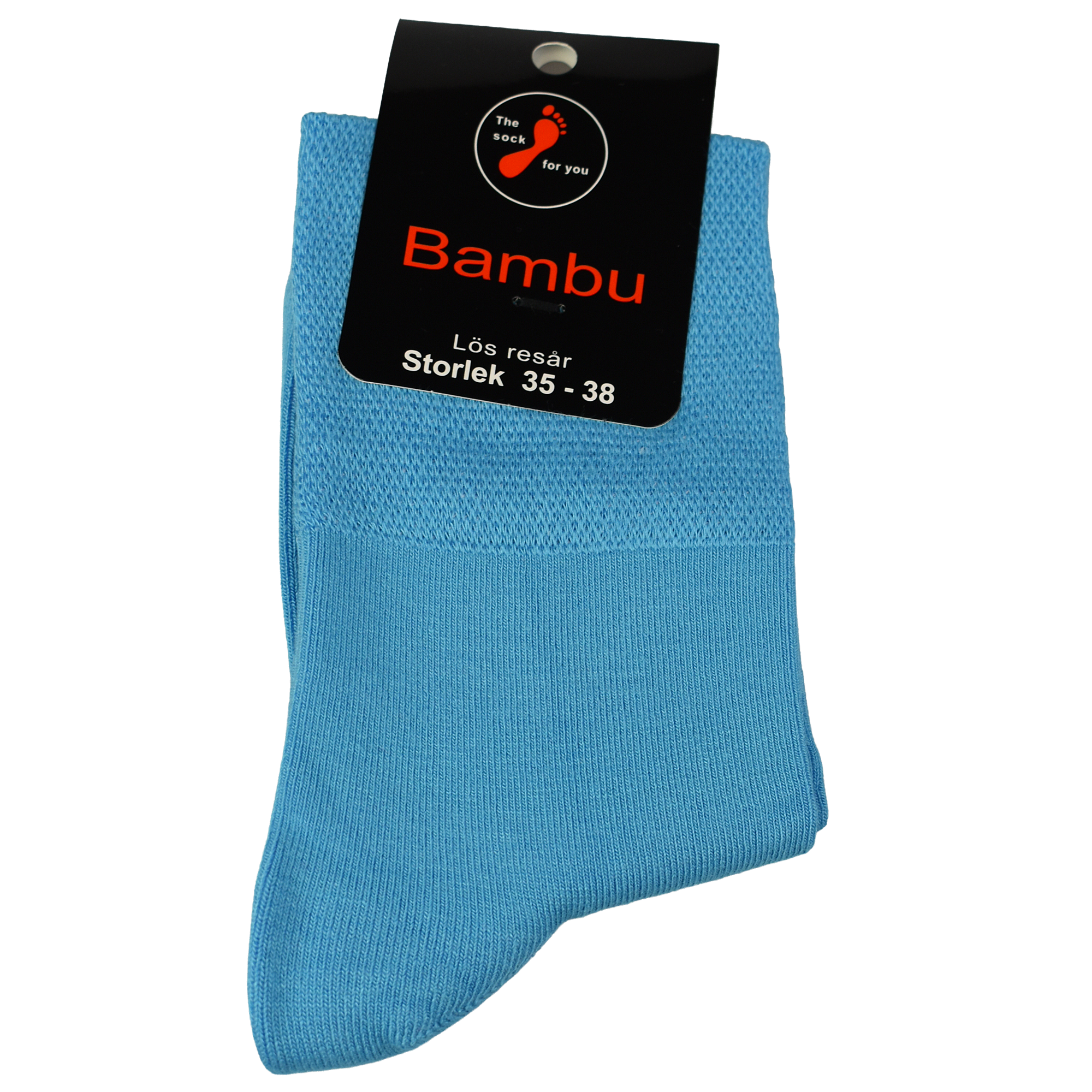 Bambu - Lös resår, vanlig skaftlängd, enfärgad turkos
