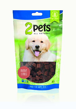 Hundgodis i småbitar av kanin - 2pets 100g