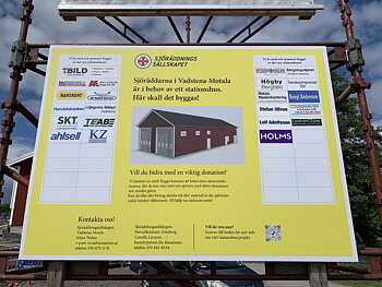 Skylt utomhus
