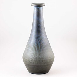 Gunnar Nylund (1959) Majestic Blue/Gray Vase with Swelling Base 34 cm