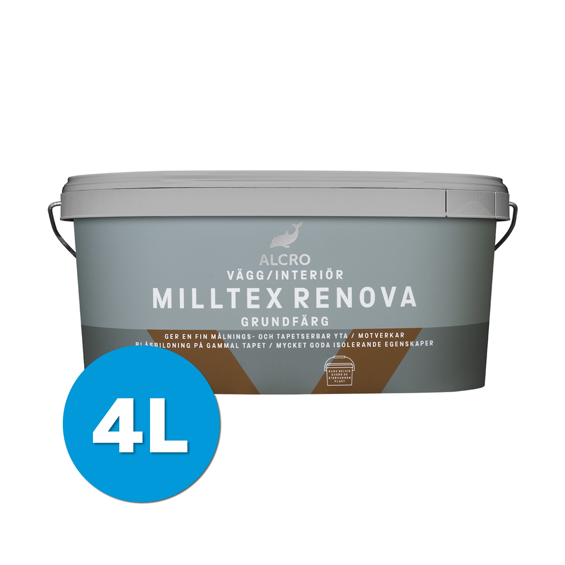 Milltex Renova Grundfärg - Spärrfärg för tapet 4L