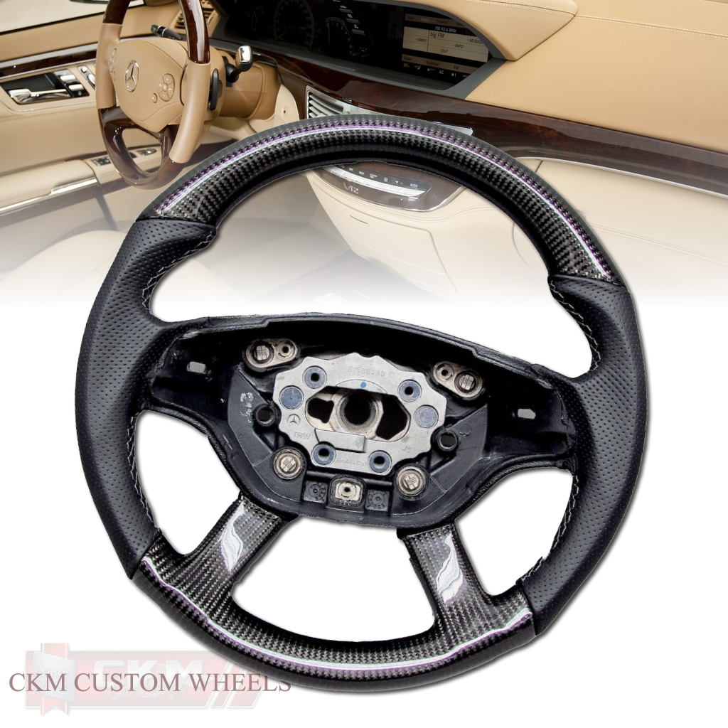 CKM Car Design 1. steering wheel sport CARBON mb original handmade