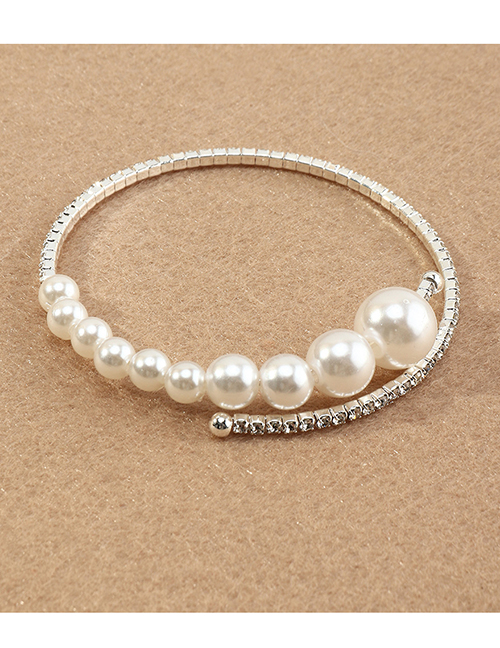 Fashion  Pearl & Diamond Bracelet