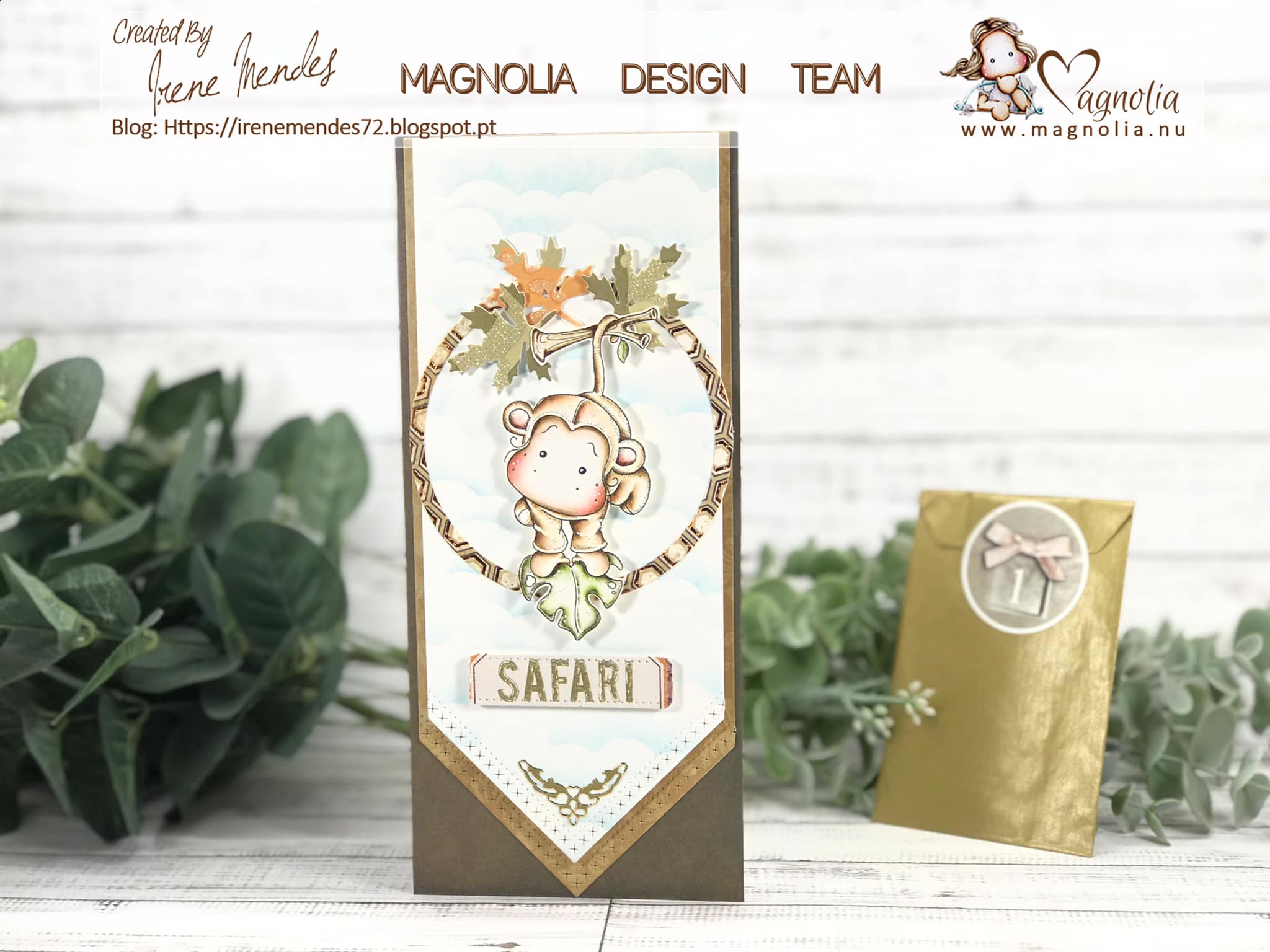 MAGNOLIA-CC22 Dangling Monkey Tilda & Swinging by to say...  - 2