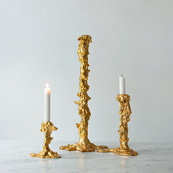 Pols Potten Ljusstake Drip Guld