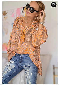 Sussie Blouse Orange Brown