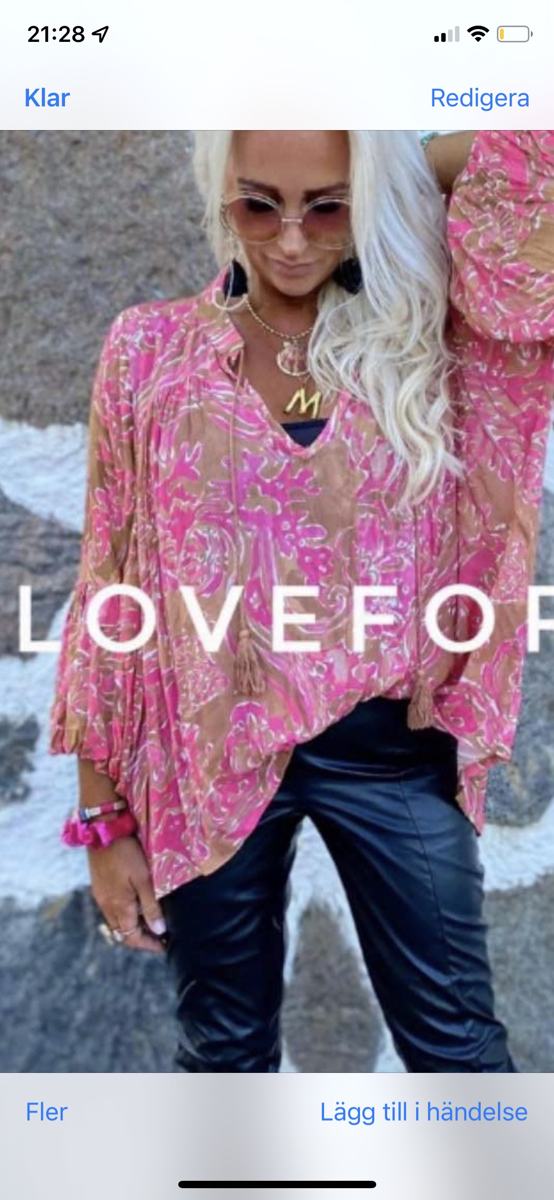 Sussie Blouse Pink Brown