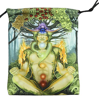 Tarotpåse med Tryckt motiv - Meditating Tree