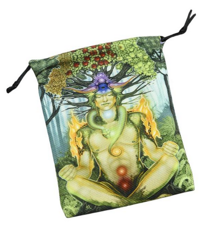 Tarotpåse med Tryckt motiv - Meditating Tree