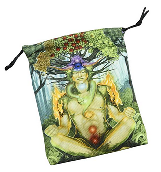 Tarotpåse med Tryckt motiv - Meditating Tree