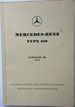1955 Mercedes-Benz Type 180 Reservdelskatalog