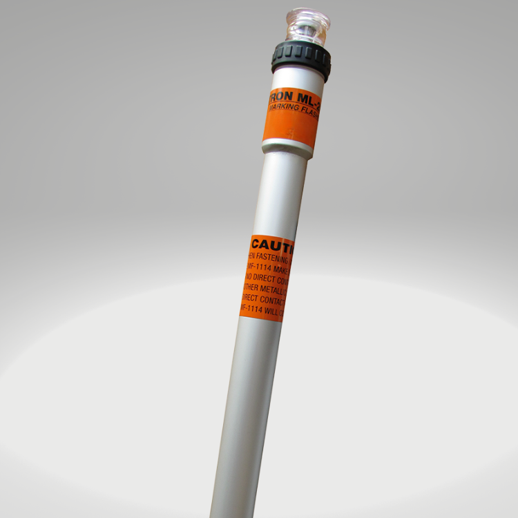 ML-200 white LED 25 flash at 5 candela marking light