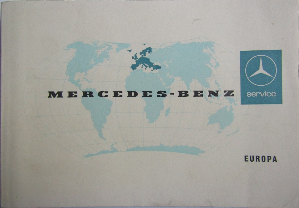 1963 Mercedes-Benz Serviceställen Europa