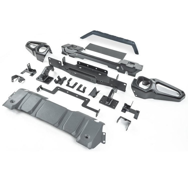 OFD Front Steel Bumper with Winch Plate - Jeep JL & JT - 2