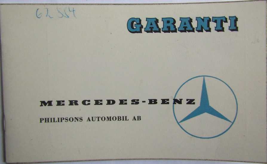 1964 Mercedes-Benz Garanti
